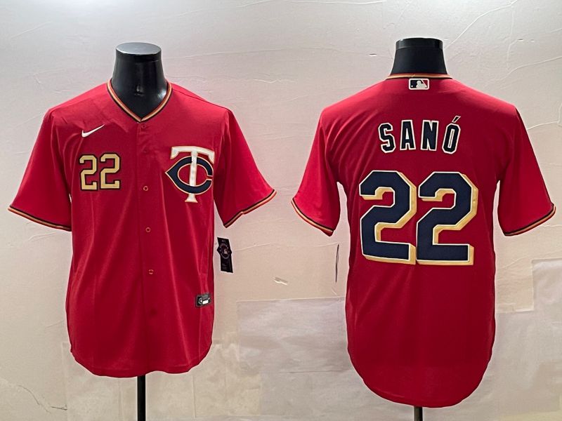 Men Minnesota Twins #22 Sano Red Game 2025 Nike MLB Jersey style 3->minnesota twins->MLB Jersey